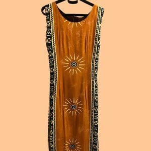 Sleeveless Sheath Dress, Multi-colored